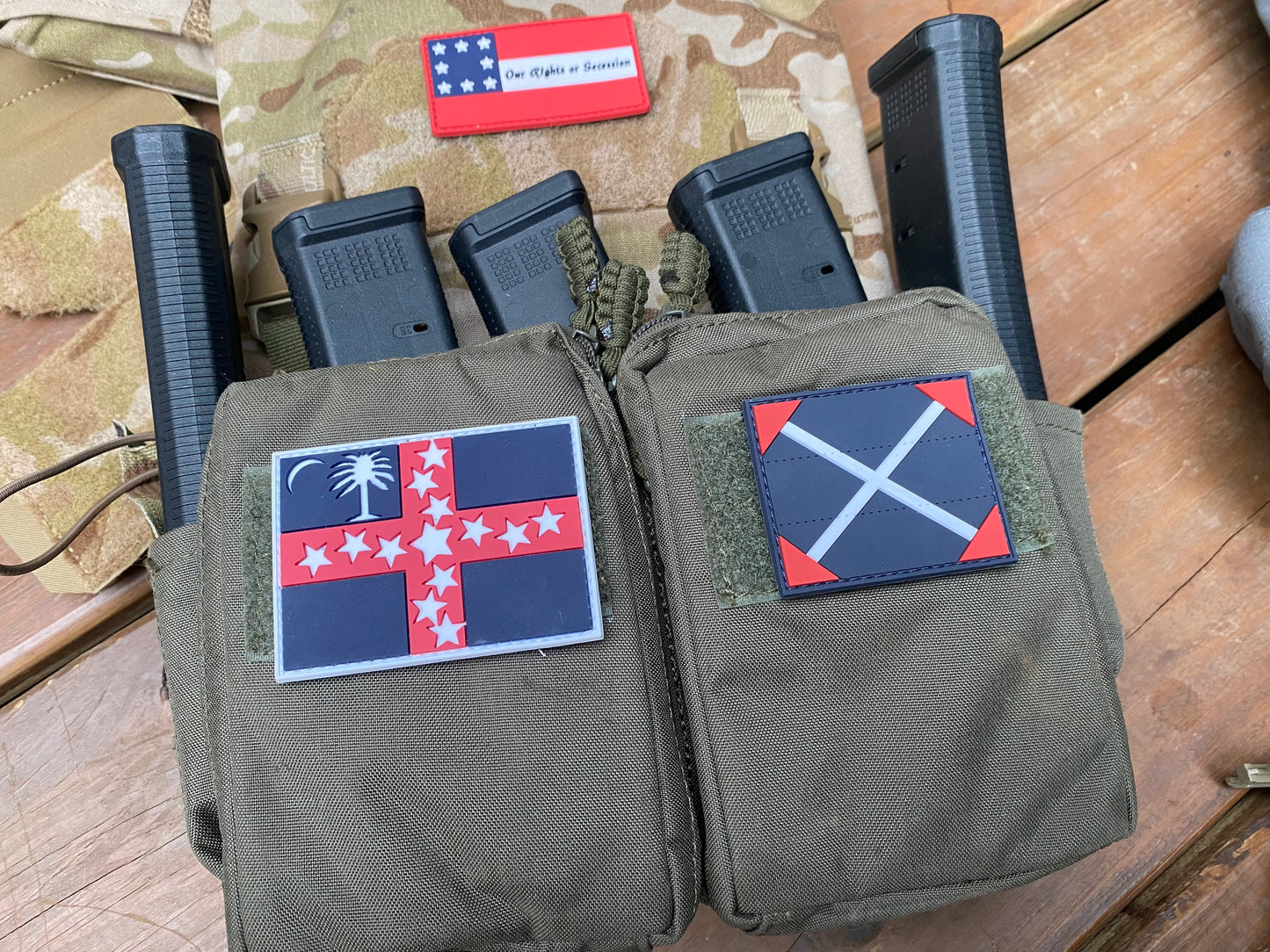 39th North Carolina Battle Flag PVC Patch