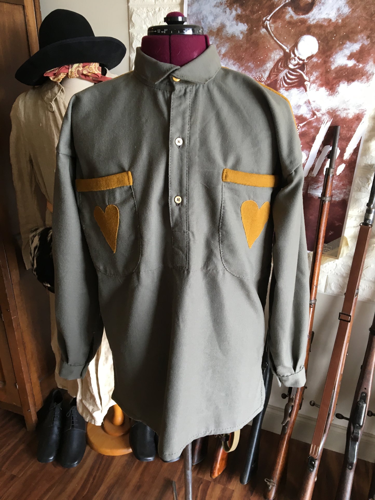 Texas Confederate "Heart" Overshirt