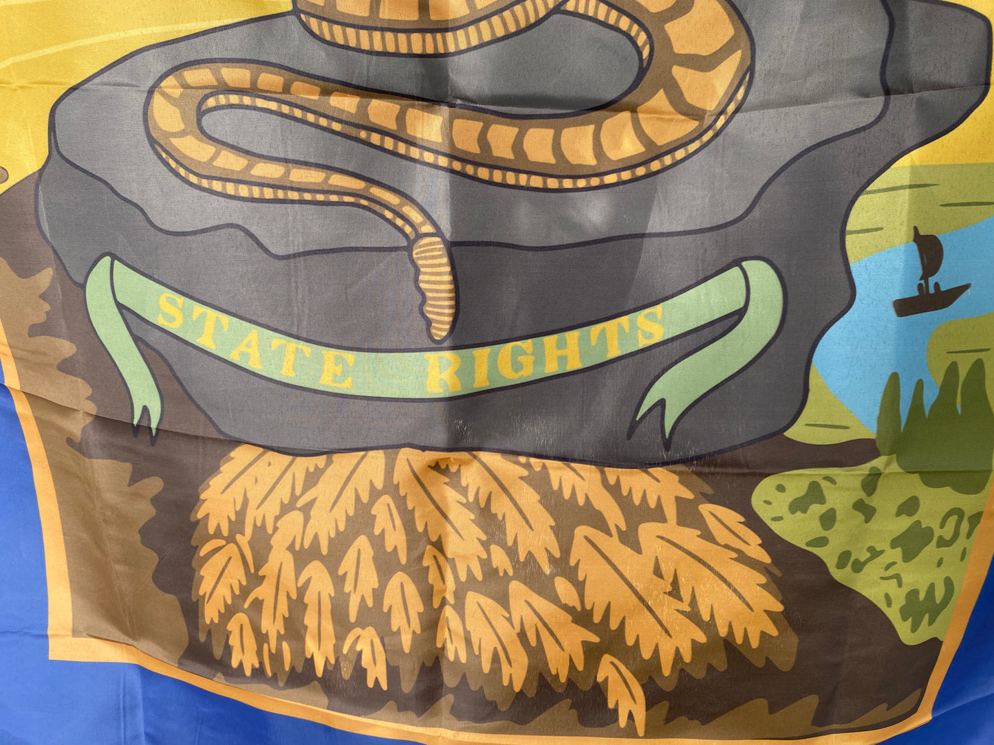 "State Rights - Don't Tread on Me" Georgia Secession House Flag