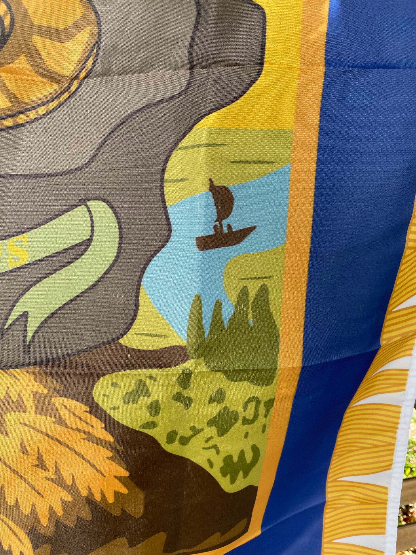 "State Rights - Don't Tread on Me" Georgia Secession House Flag