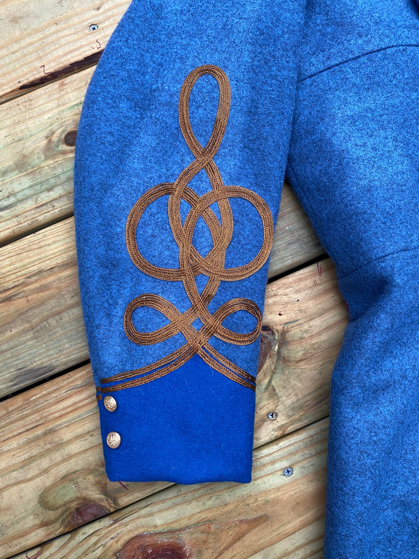 Confederate Officer Frock Coat - Trimmed Company Grade