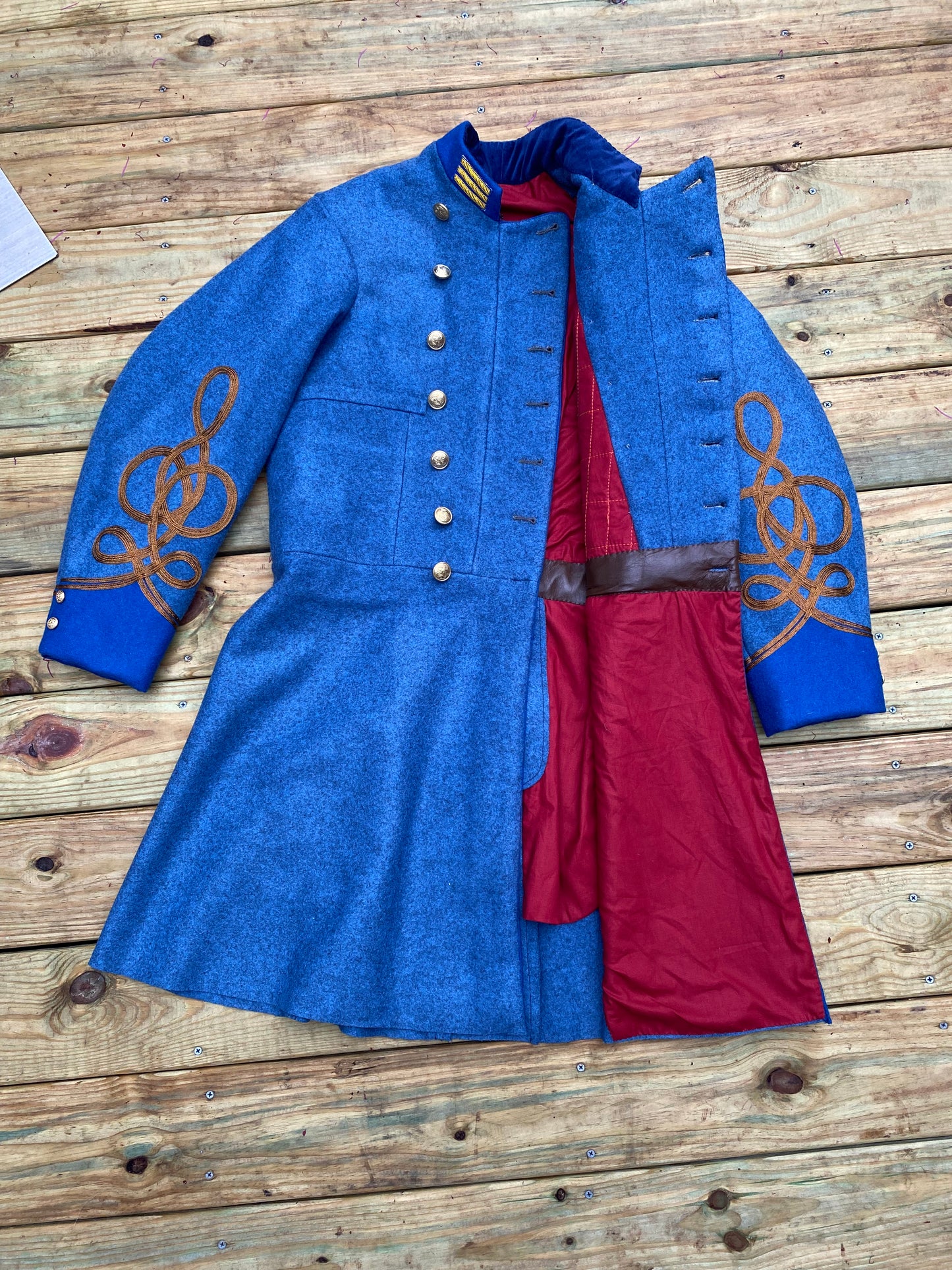 Confederate Officer Frock Coat - Trimmed Company Grade