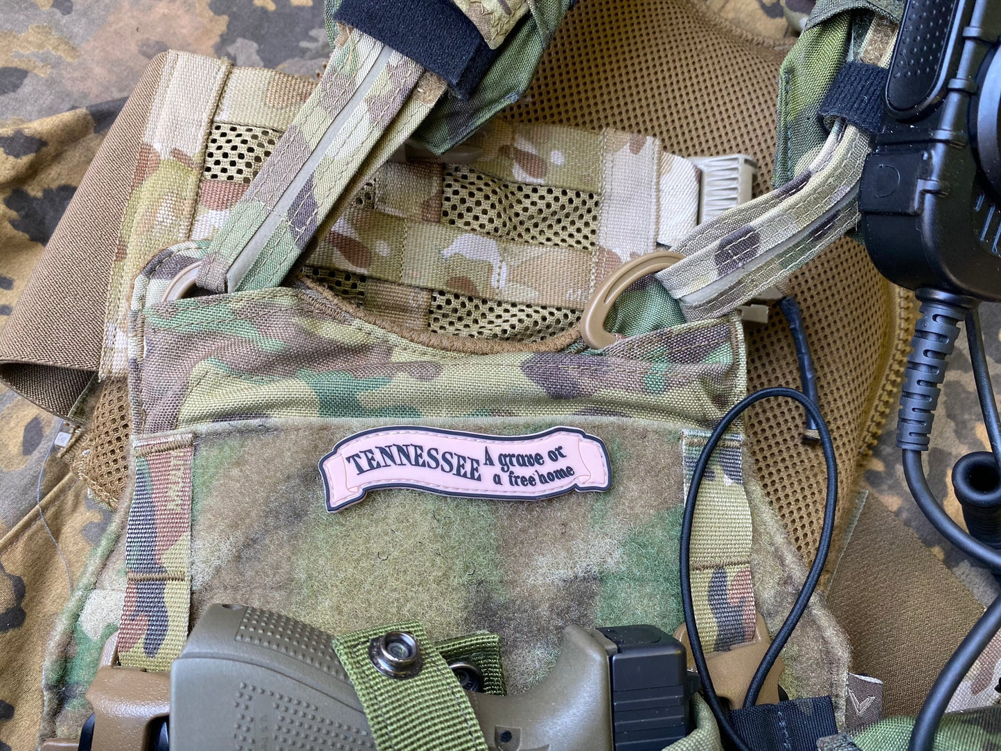 "Tennessee A grave or a free home" PVC Patch