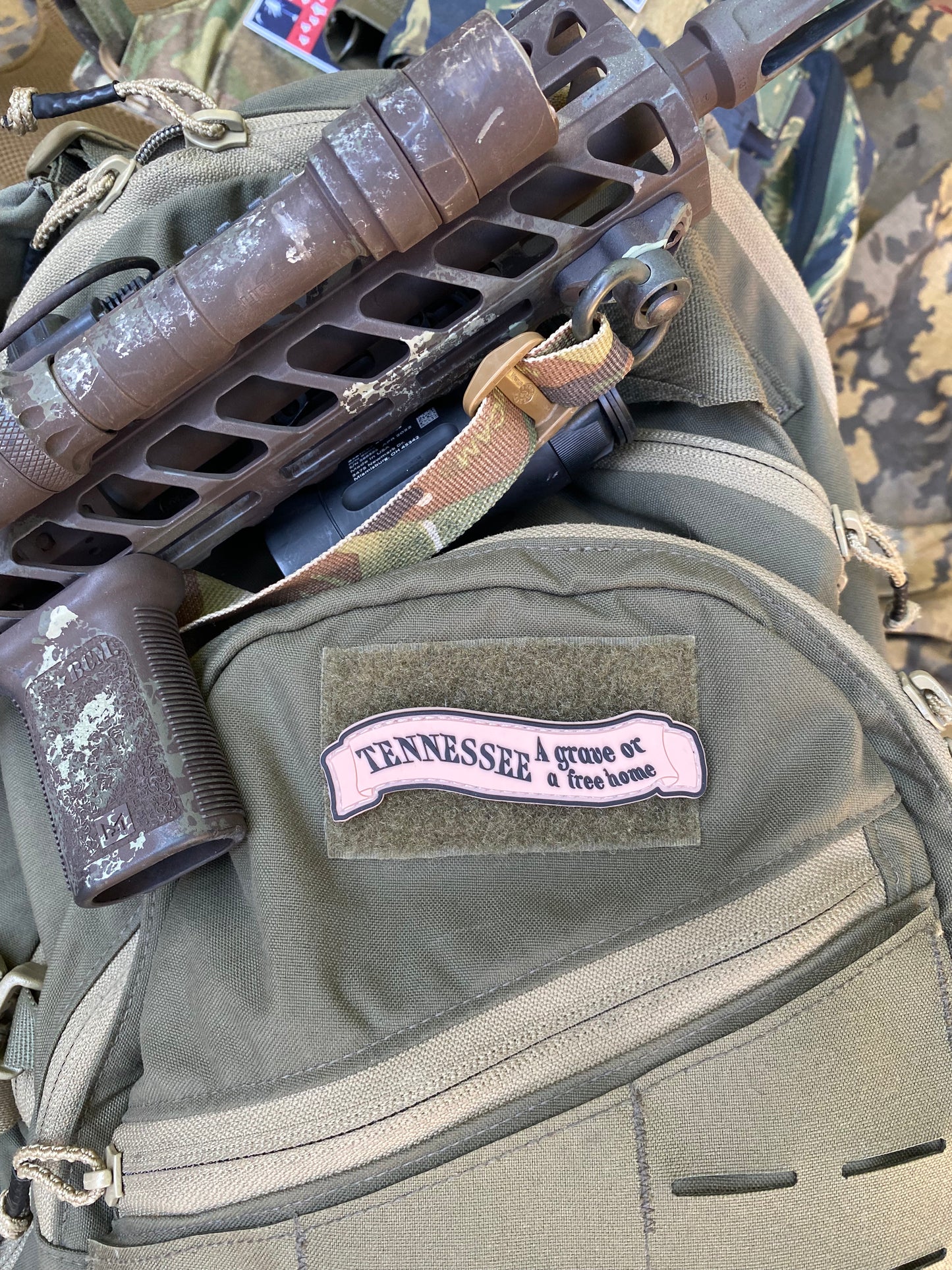 "Tennessee A grave or a free home" PVC Patch
