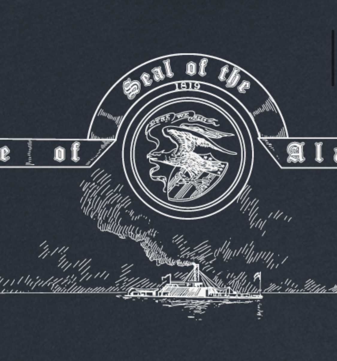 Alabama State Seal and Battle. of Mobile Bay Shirt