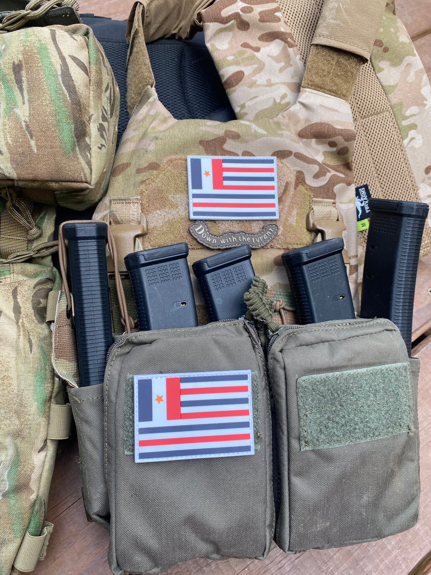 Louisiana French Legion/Port Hudson Flag PVC Patch