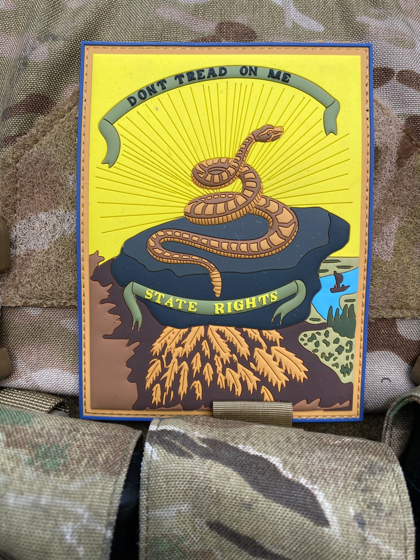 Don't Tread on Me - State Rights - Georgia Secession Flag PVC Patch
