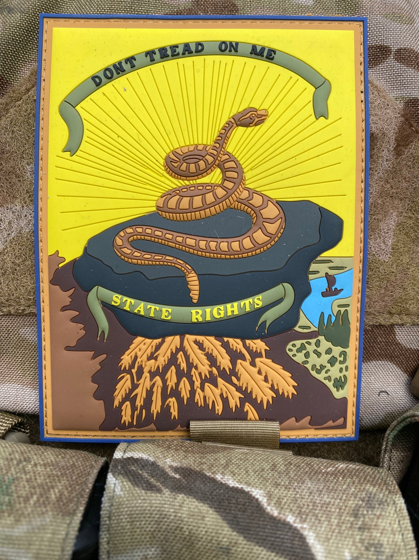 Don't Tread on Me - State Rights - Georgia Secession Flag PVC Patch