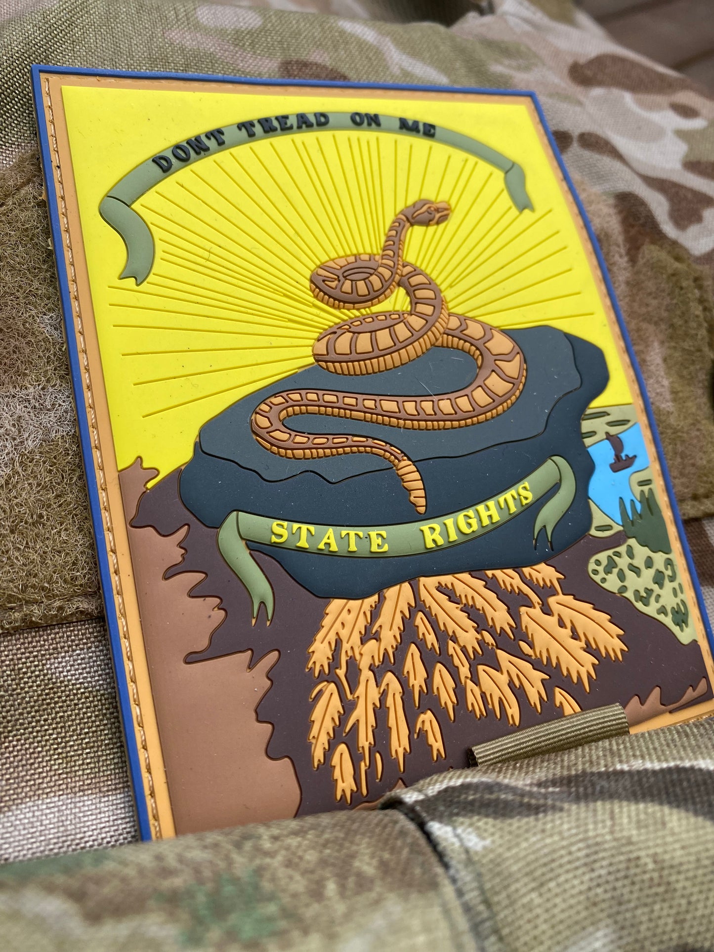 Don't Tread on Me - State Rights - Georgia Secession Flag PVC Patch