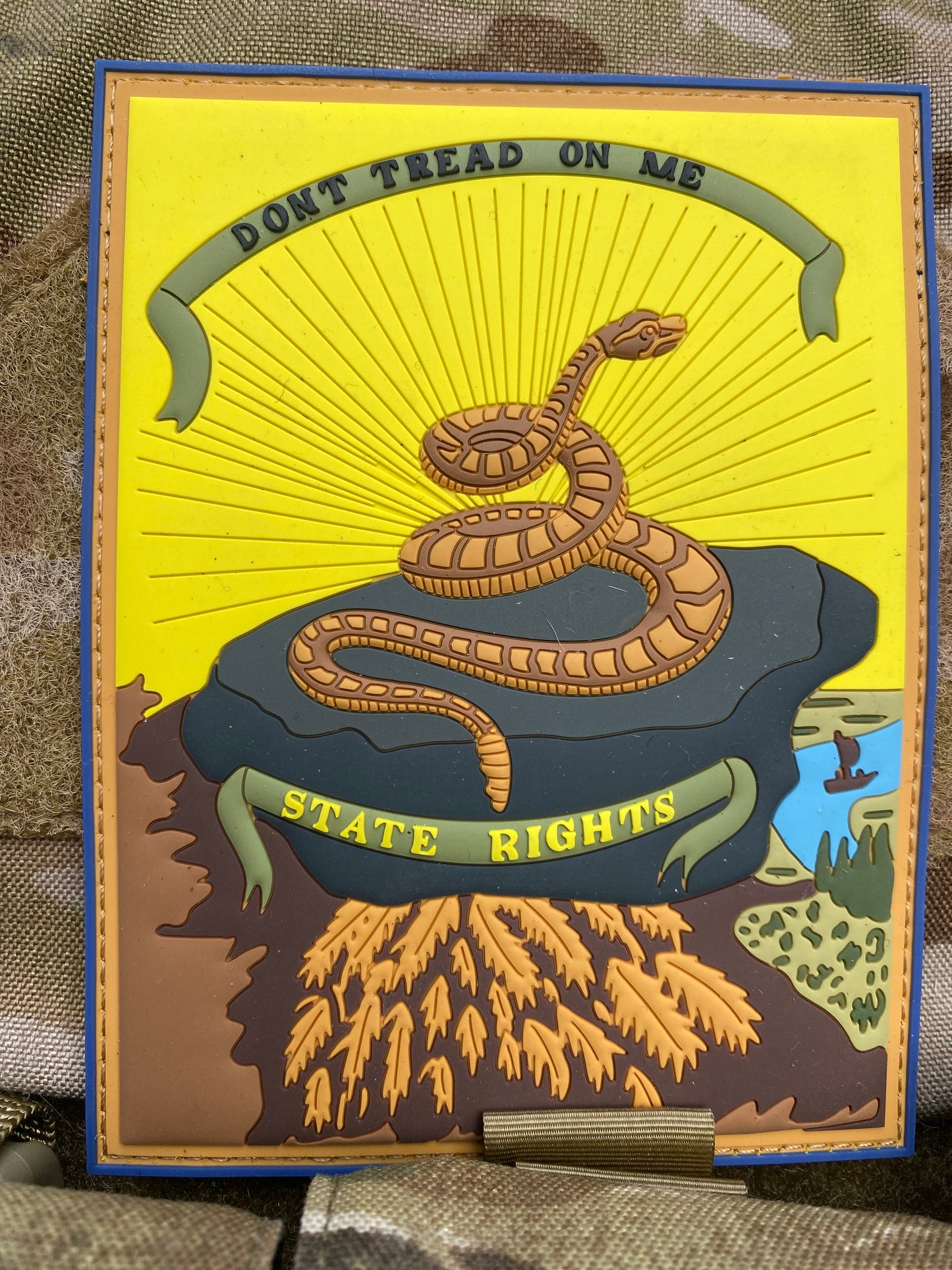 Don't Tread on Me - State Rights - Georgia Secession Flag PVC Patch