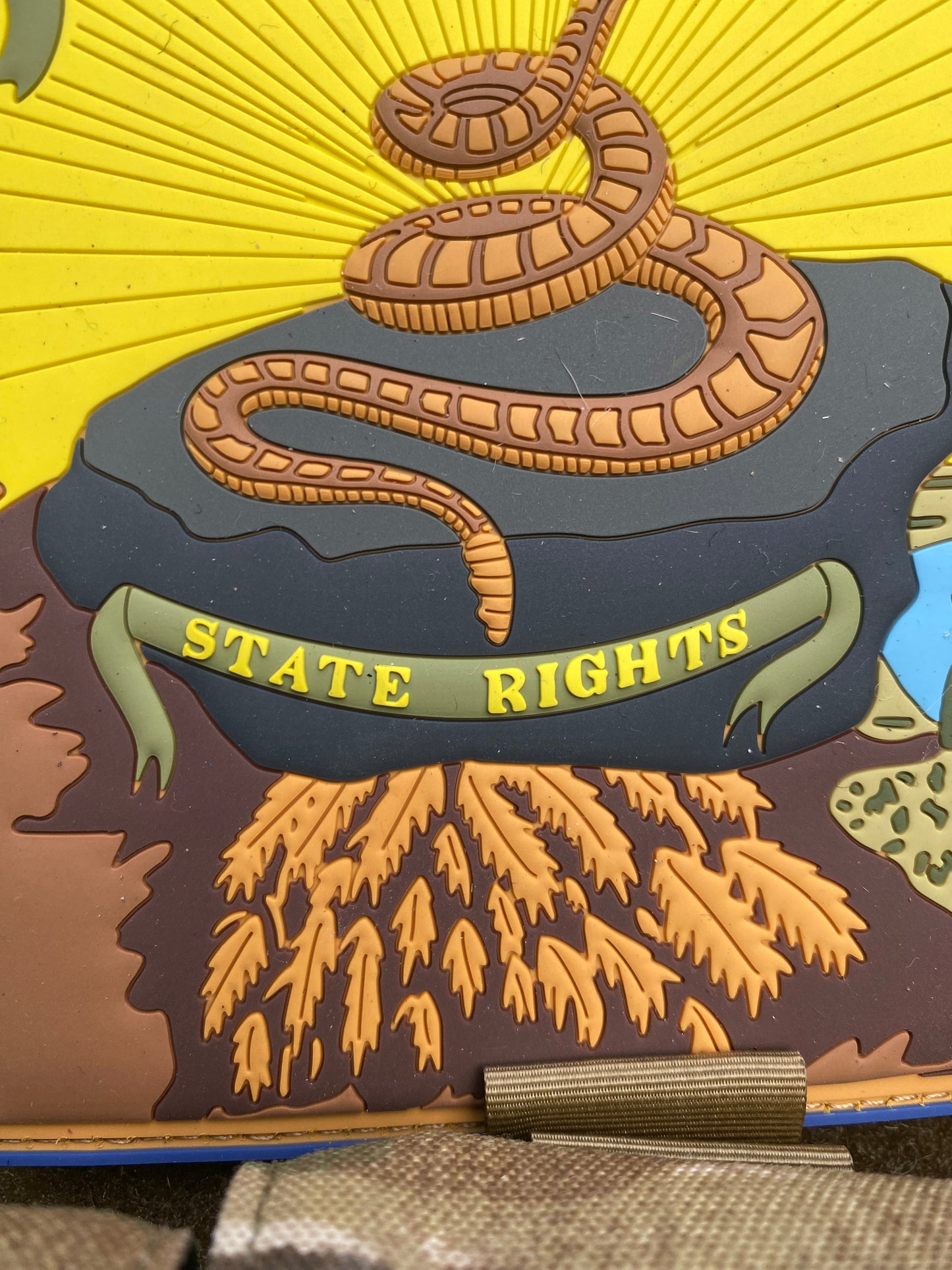 Don't Tread on Me - State Rights - Georgia Secession Flag PVC Patch