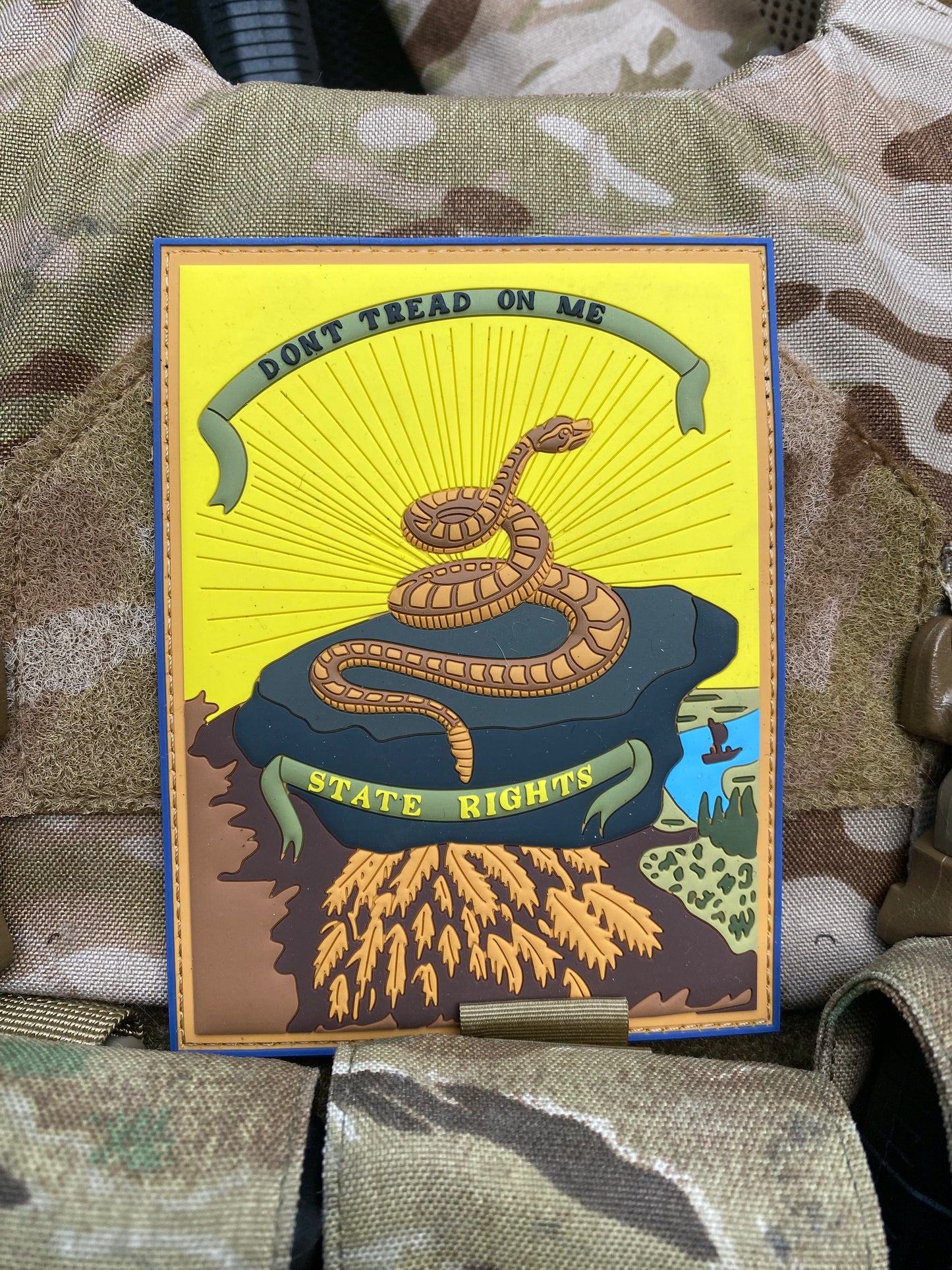 Don't Tread on Me - State Rights - Georgia Secession Flag PVC Patch