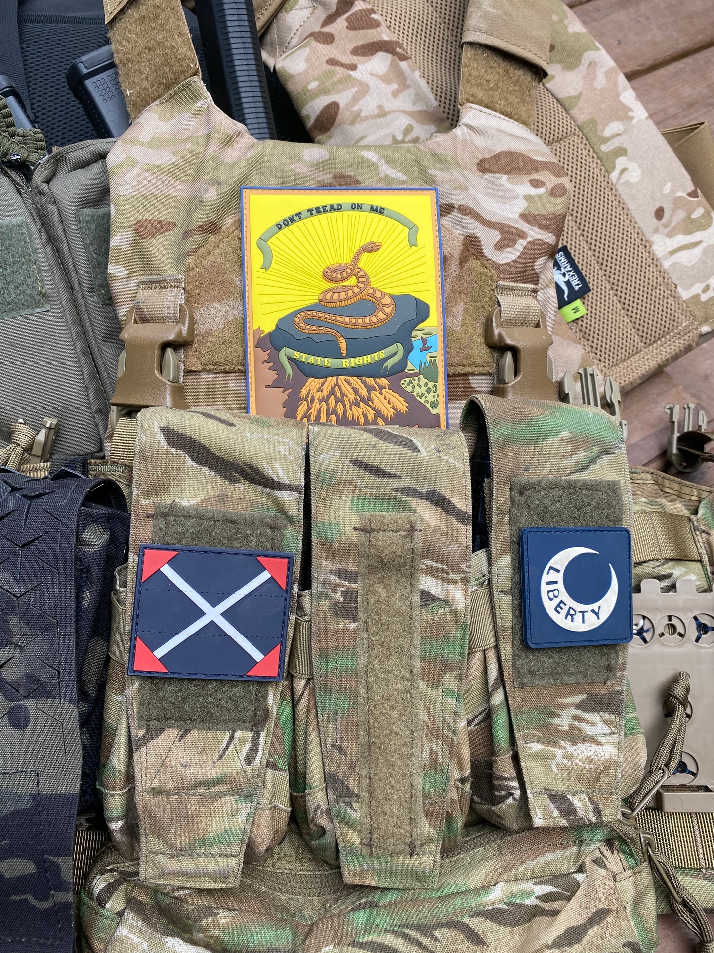 Don't Tread on Me - State Rights - Georgia Secession Flag PVC Patch