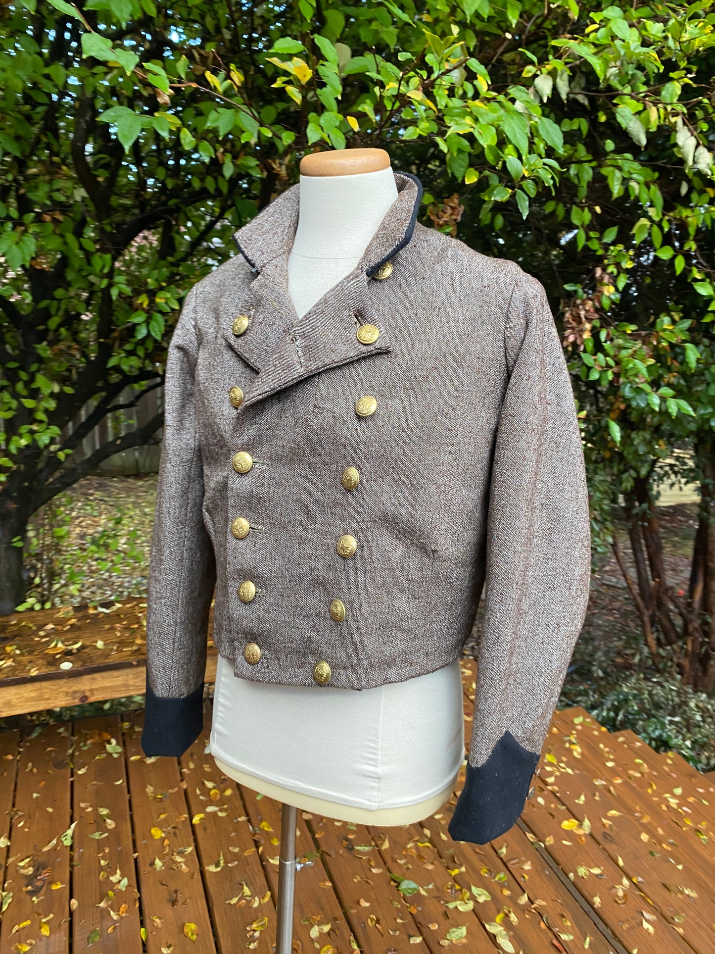 Confederate Officer Double-Breasted Shell Jacket