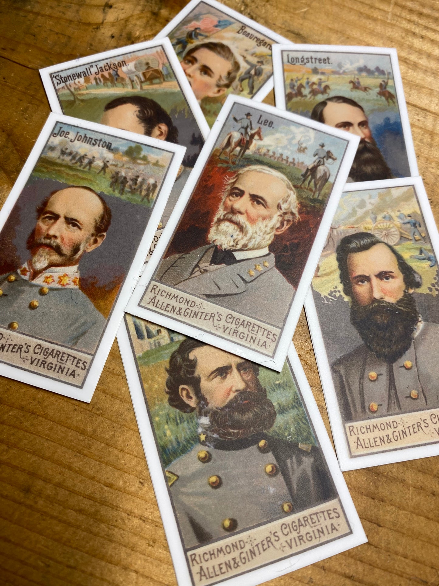 Richmond Virginia Allen & Ginter's Southern Generals Stickers