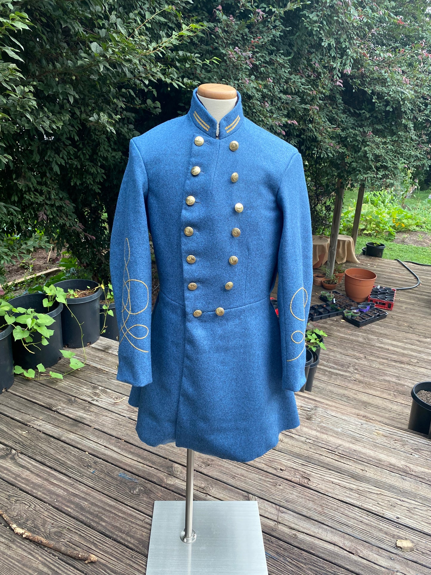 Confederate Officer Frock Coat - Untrimmed Company Grade