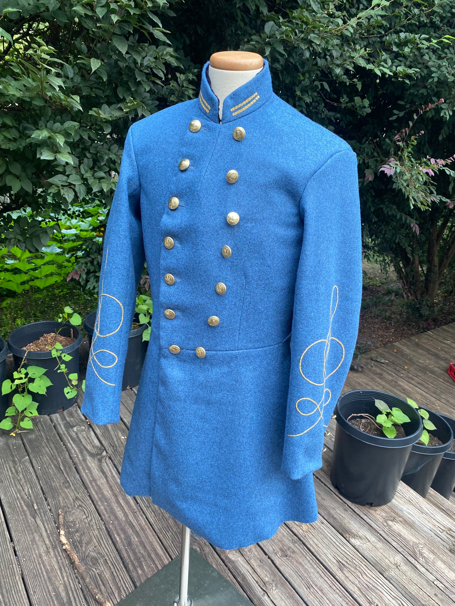 Confederate Officer Frock Coat - Untrimmed Company Grade