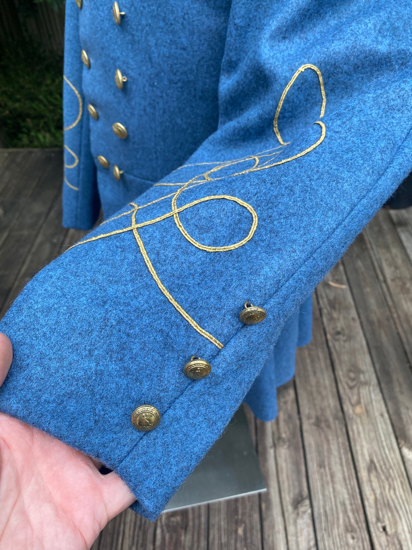 Confederate Officer Frock Coat - Untrimmed Company Grade