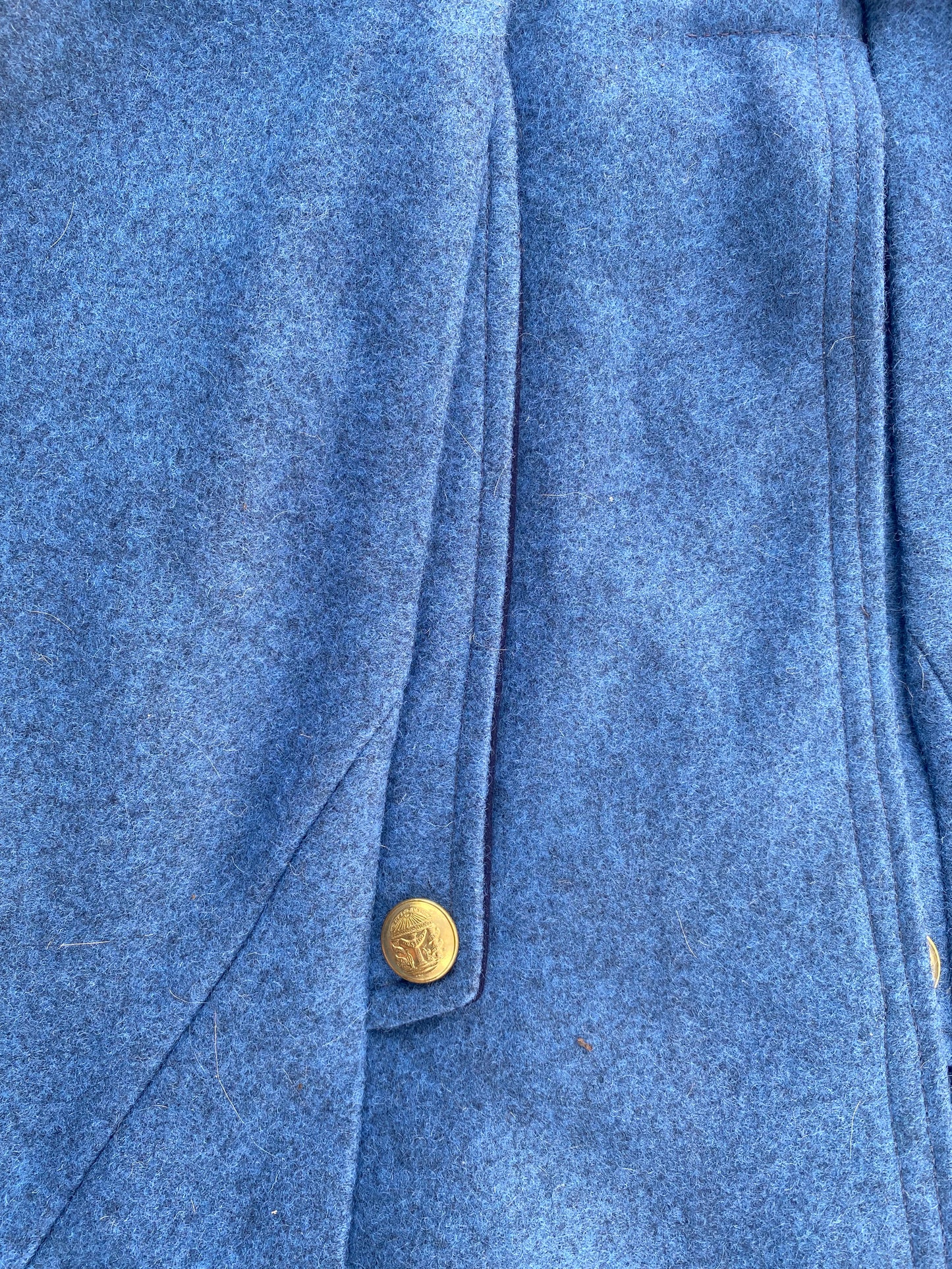 Confederate Officer Frock Coat - French Vented Cuffs