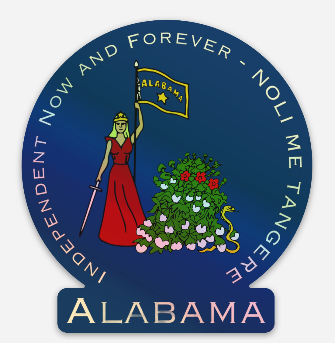 Alabama Secession Flag Sticker