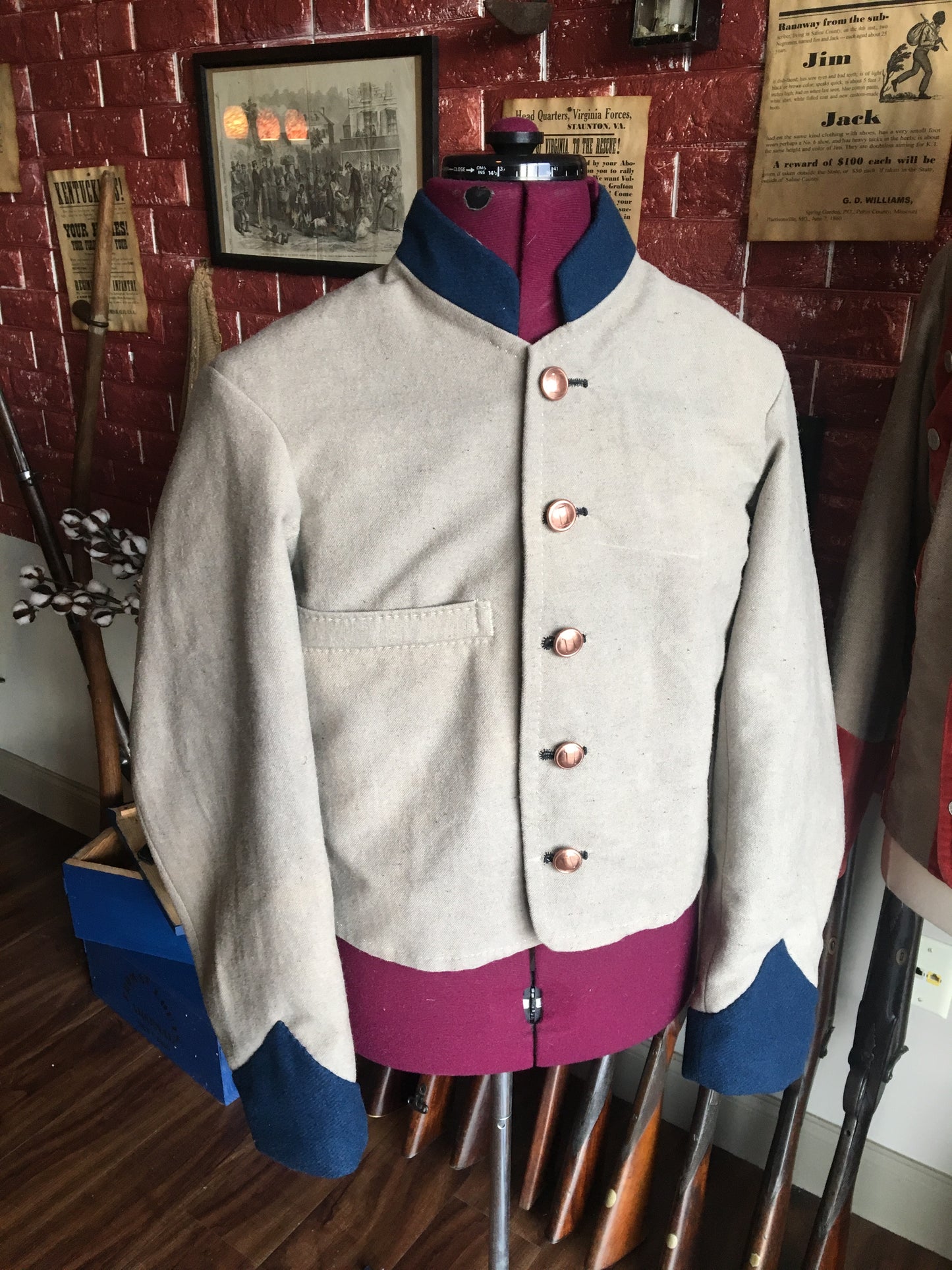 Department of Alabama Jacket (Cuff Trimmed Variant) 1864-1865