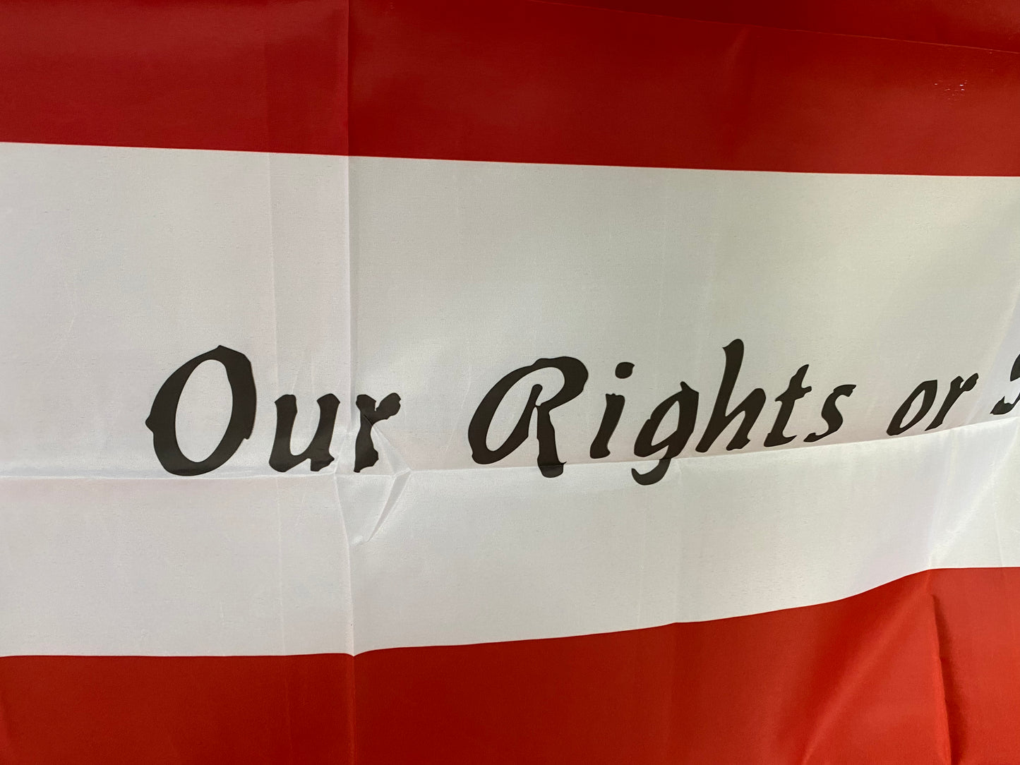 Missouri Secessionist "Our Rights or Secession" House Flag