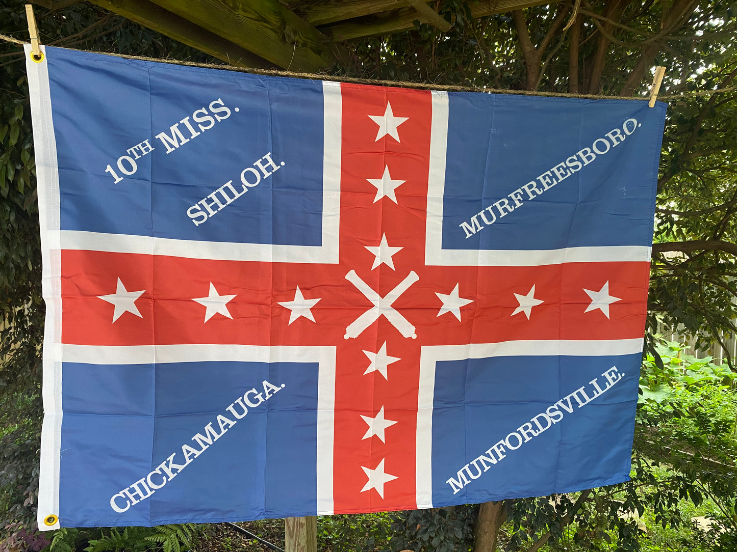 10th Mississippi Polk's Corps House Flag