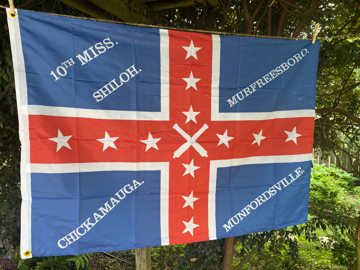 10th Mississippi Polk's Corps House Flag