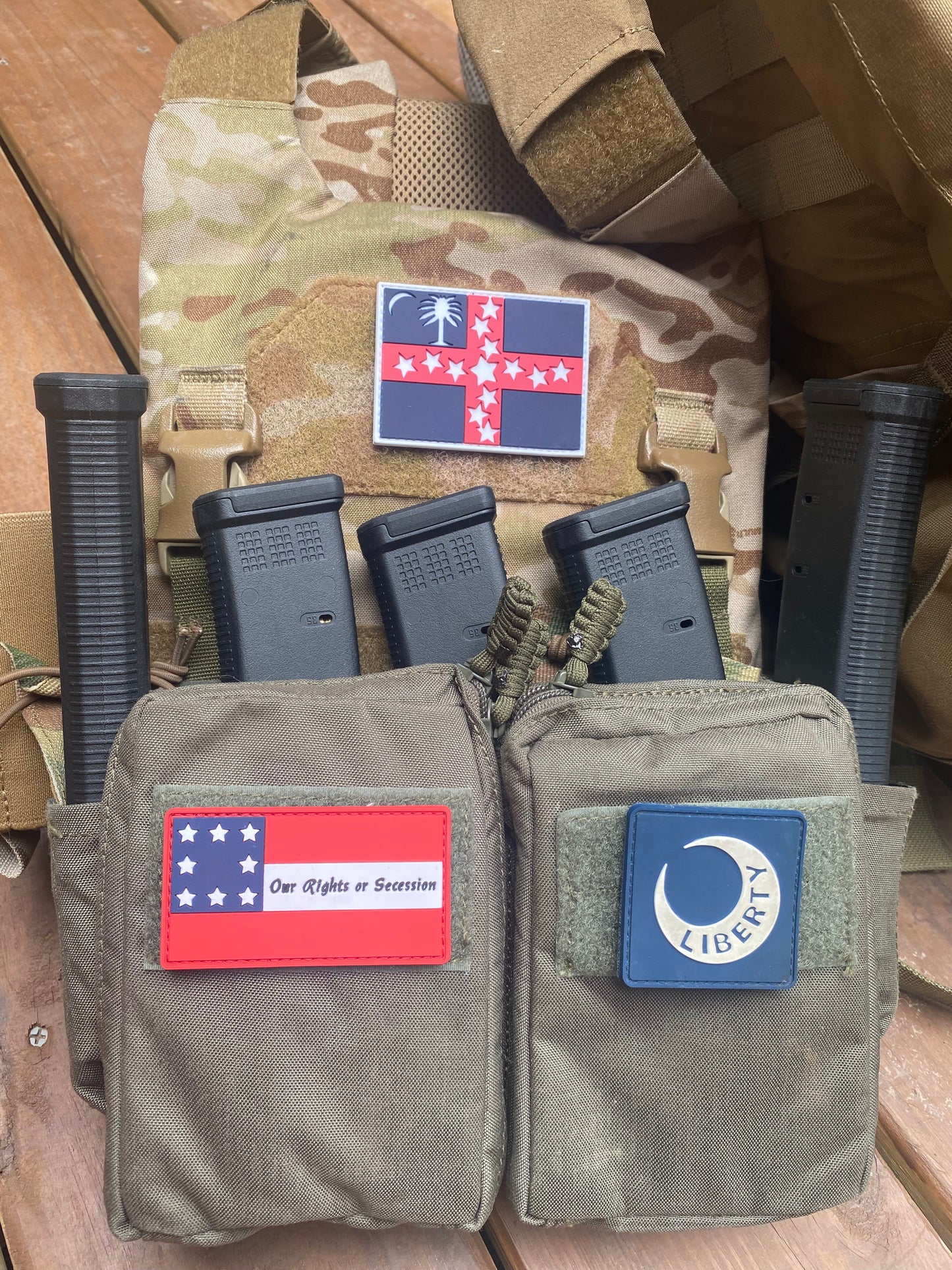 Missouri - "Our Rights or Secession" Flag PVC Morale Patch