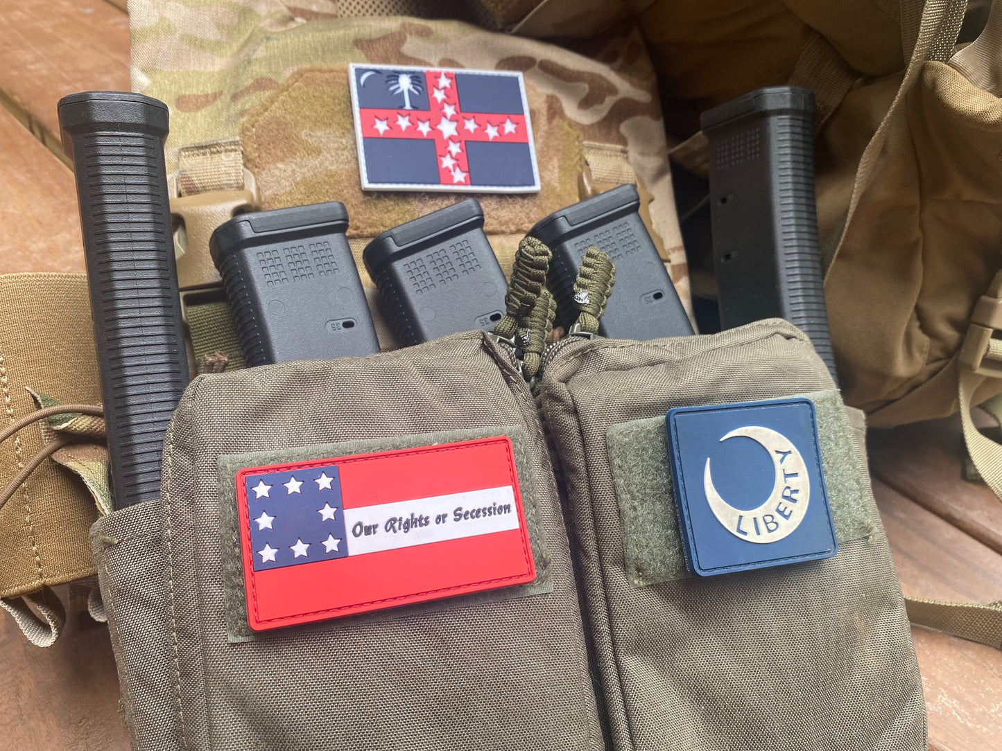 Missouri - "Our Rights or Secession" Flag PVC Morale Patch