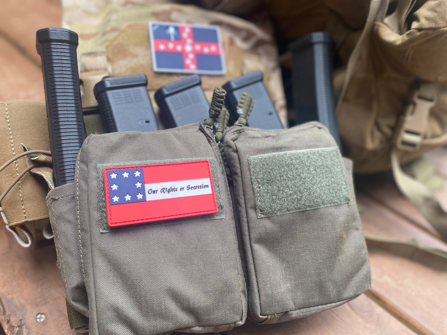 Missouri - "Our Rights or Secession" Flag PVC Morale Patch