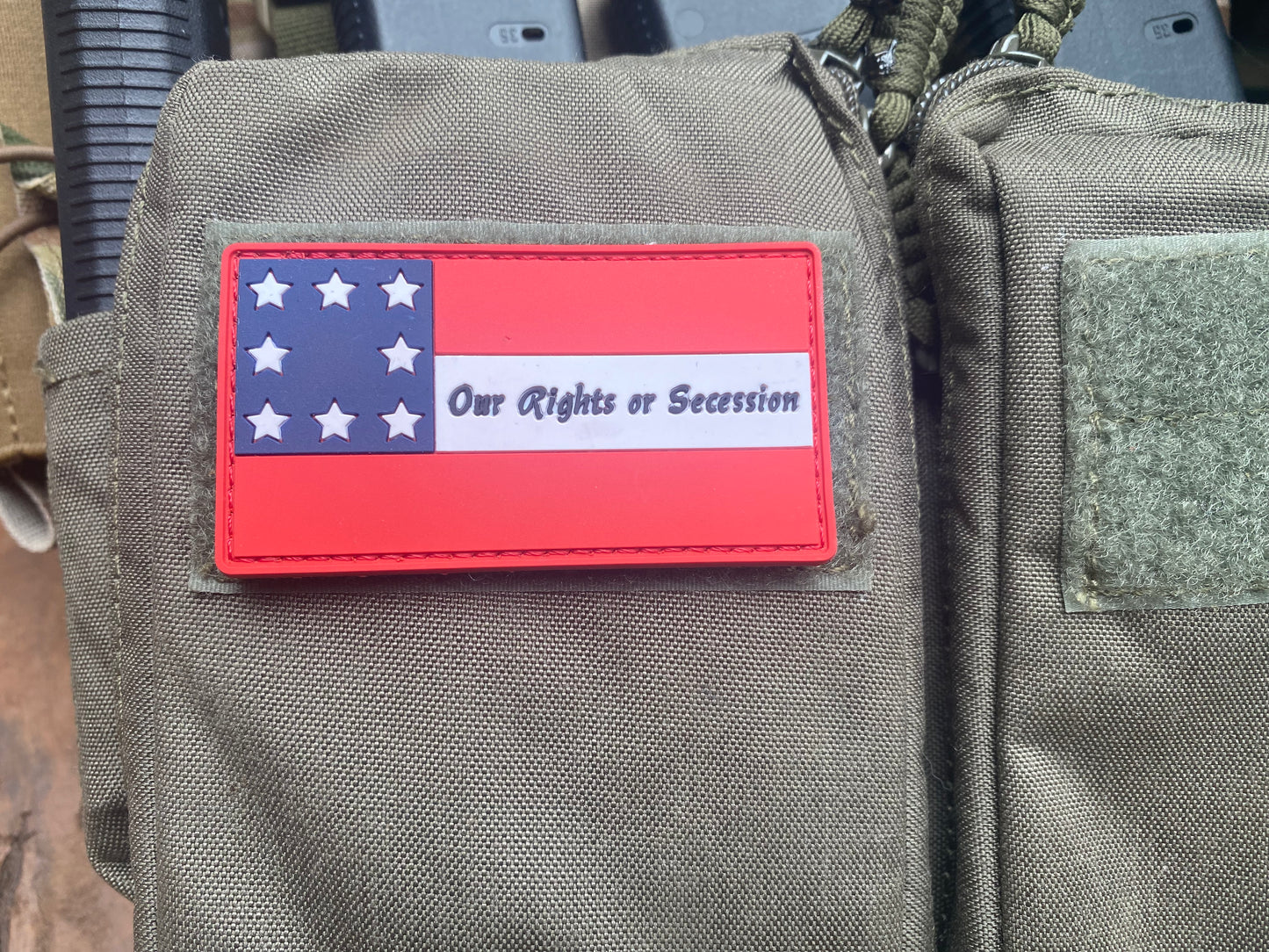 Missouri - "Our Rights or Secession" Flag PVC Morale Patch