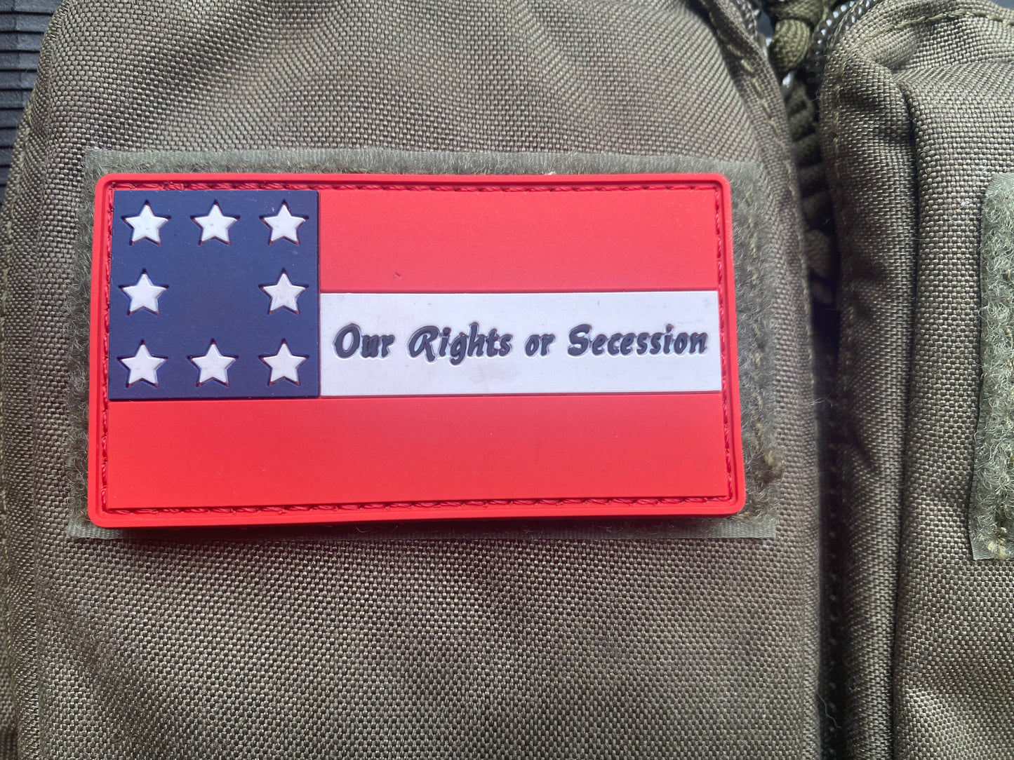 Missouri - "Our Rights or Secession" Flag PVC Morale Patch