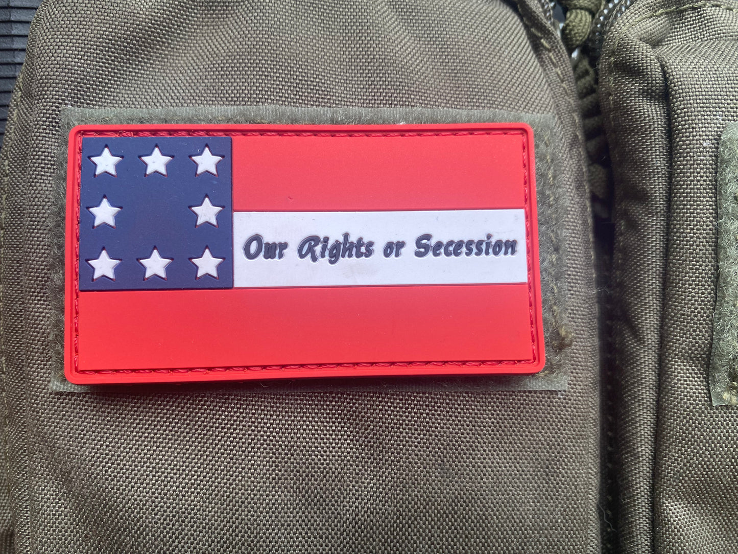 Missouri - "Our Rights or Secession" Flag PVC Morale Patch