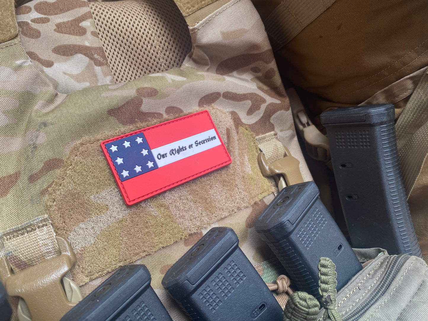 Missouri - "Our Rights or Secession" Flag PVC Morale Patch