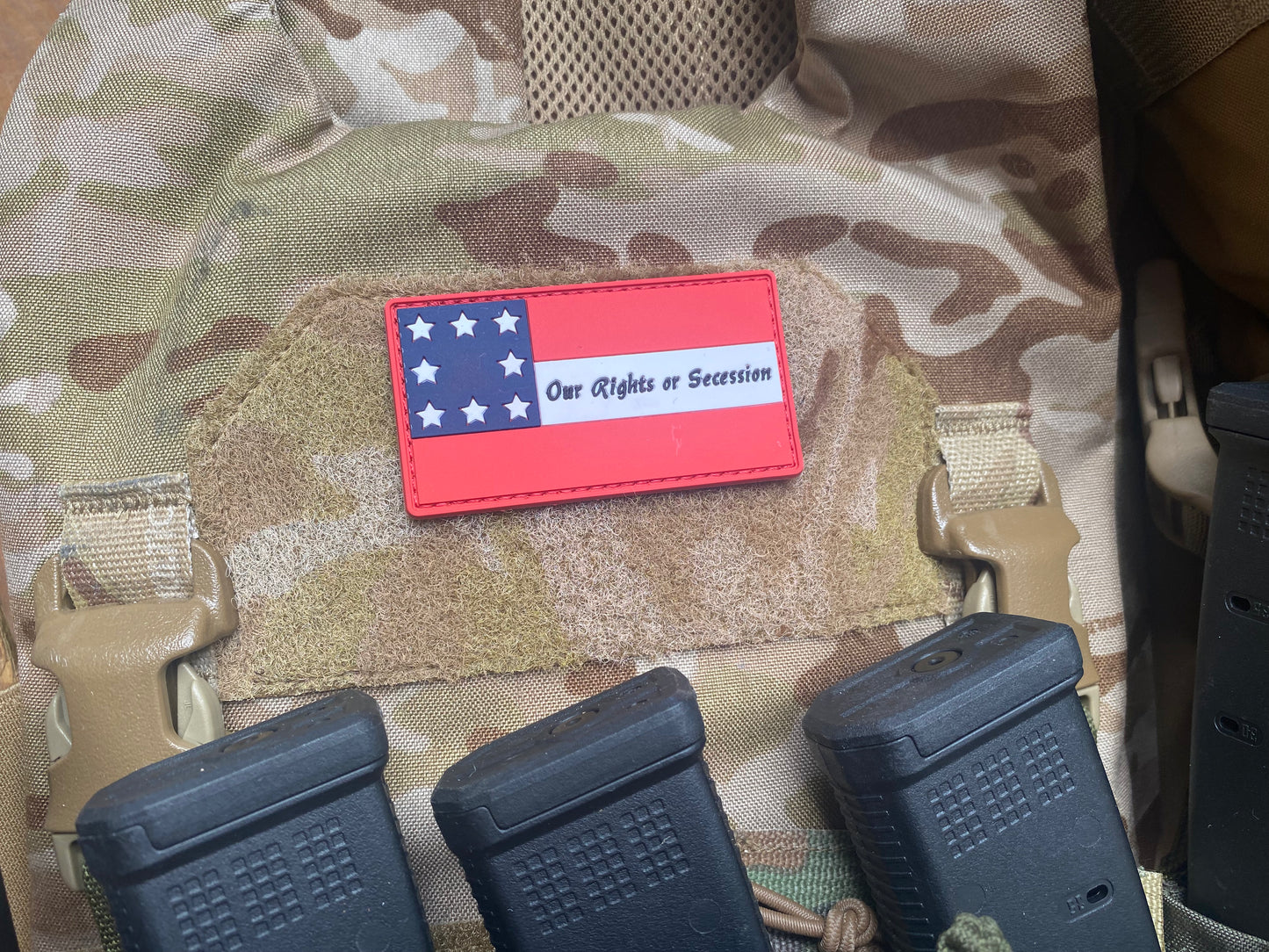 Missouri - "Our Rights or Secession" Flag PVC Morale Patch