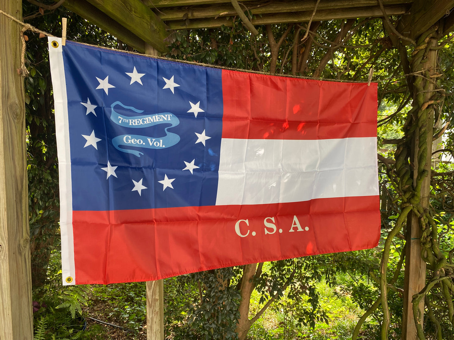 7th Georgia Infantry 1st National House Flag