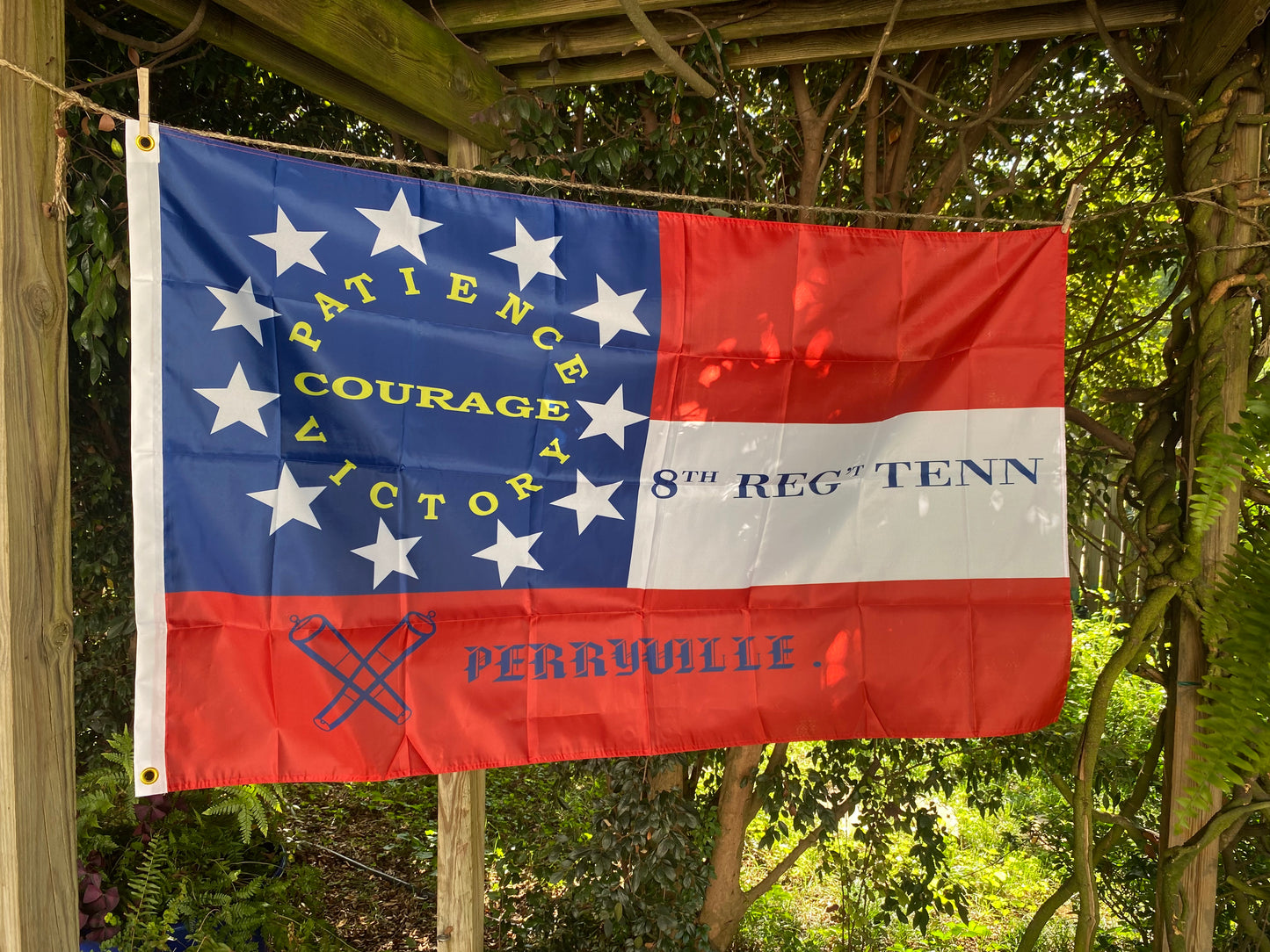 "Patience, Courage, Victory" 8th Tennessee Infantry 1st National House Flag