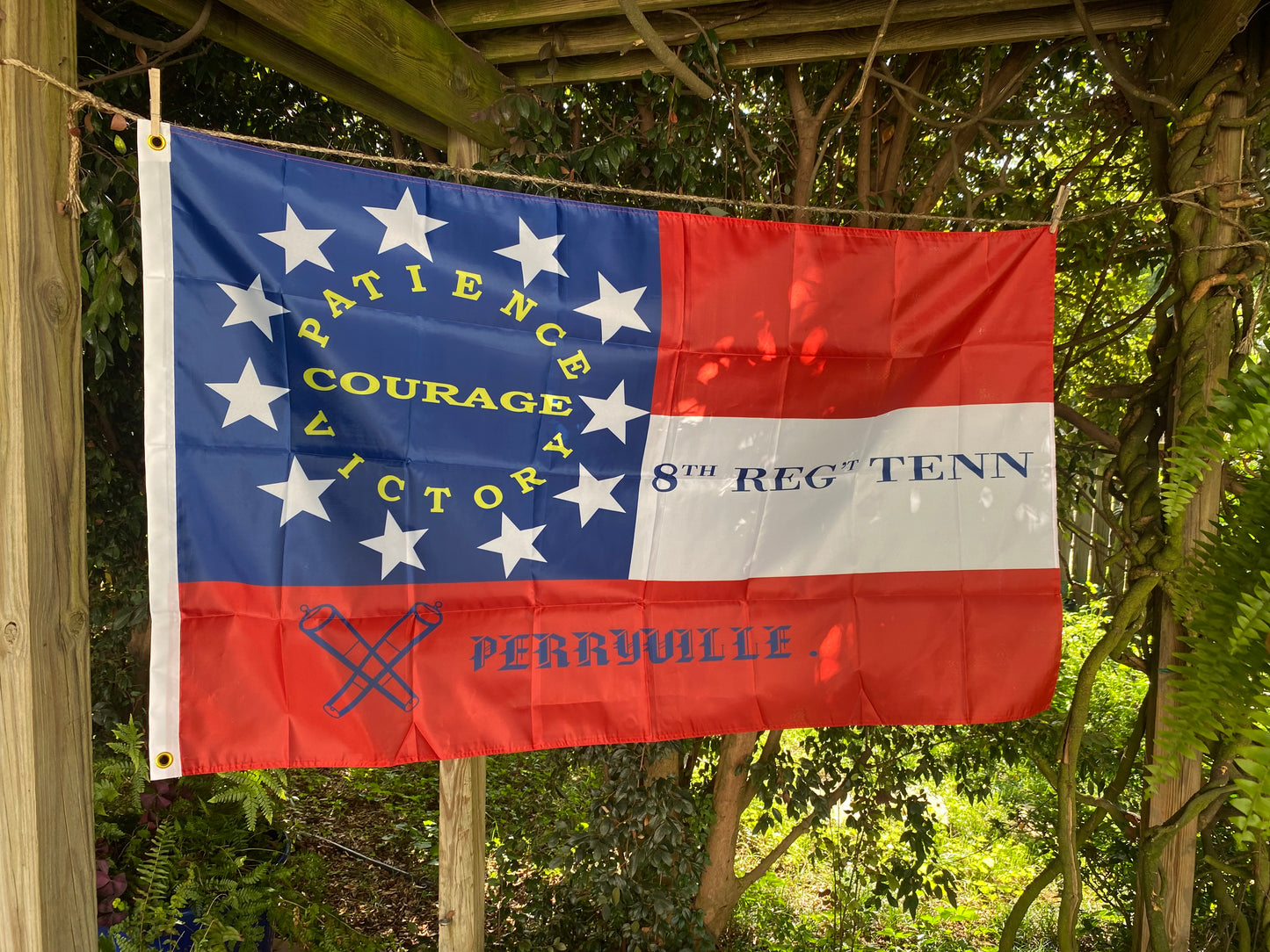 "Patience, Courage, Victory" 8th Tennessee Infantry 1st National House Flag