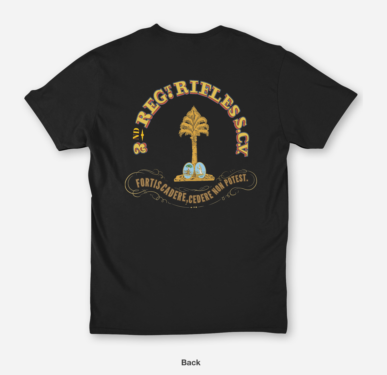 "The brave may fall, but cannot yield" 2nd South Carolina Rifles Shirt