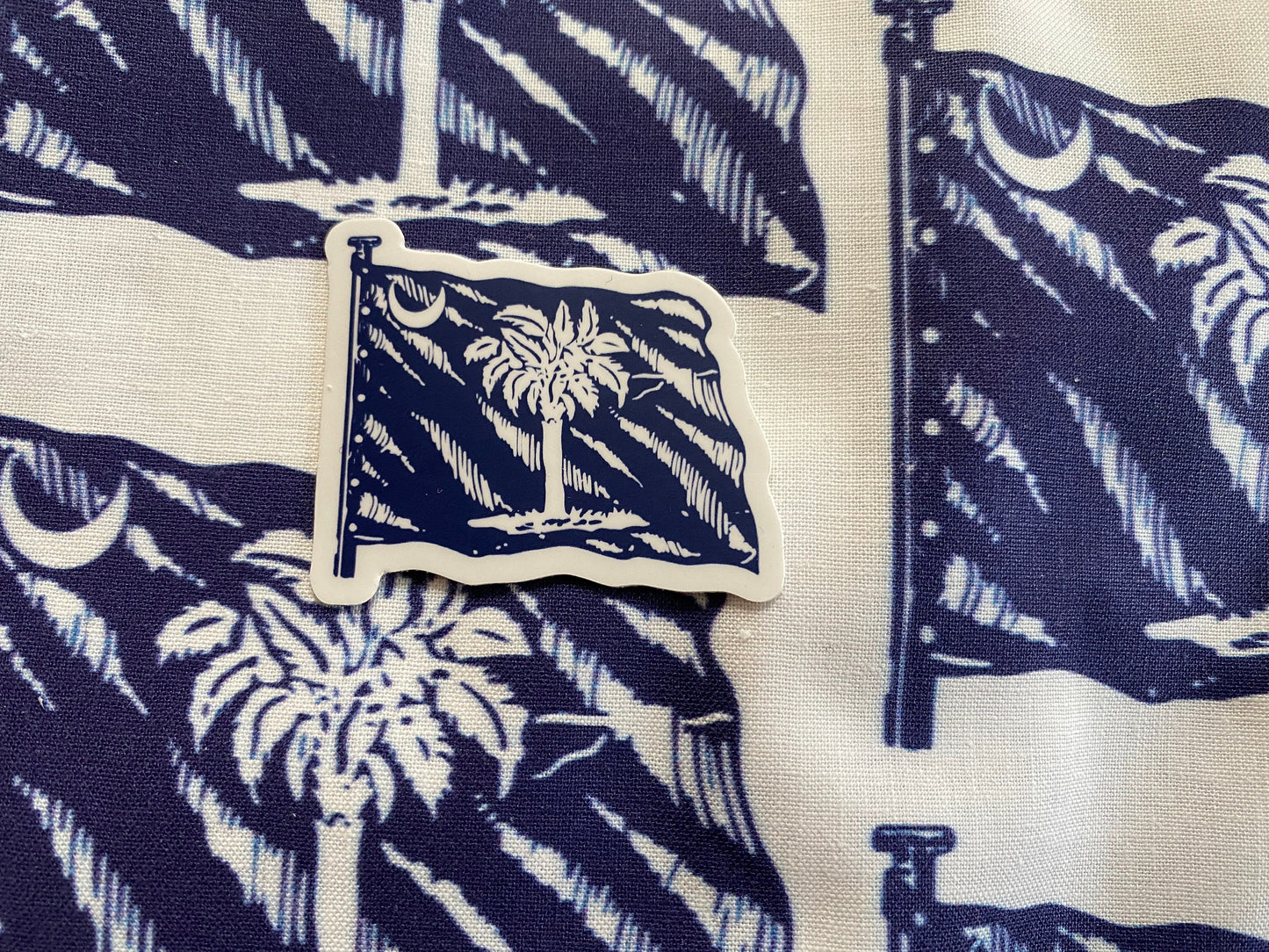South Carolina Palmetto Republic Flag Sticker
