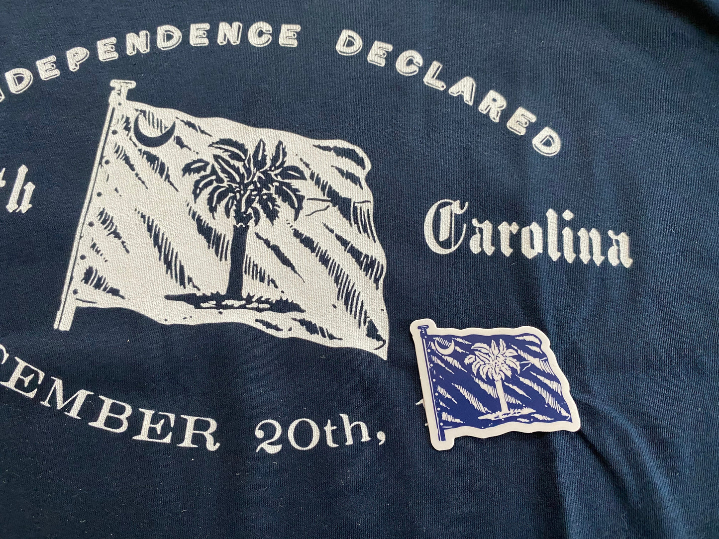 South Carolina Palmetto Republic Flag Sticker