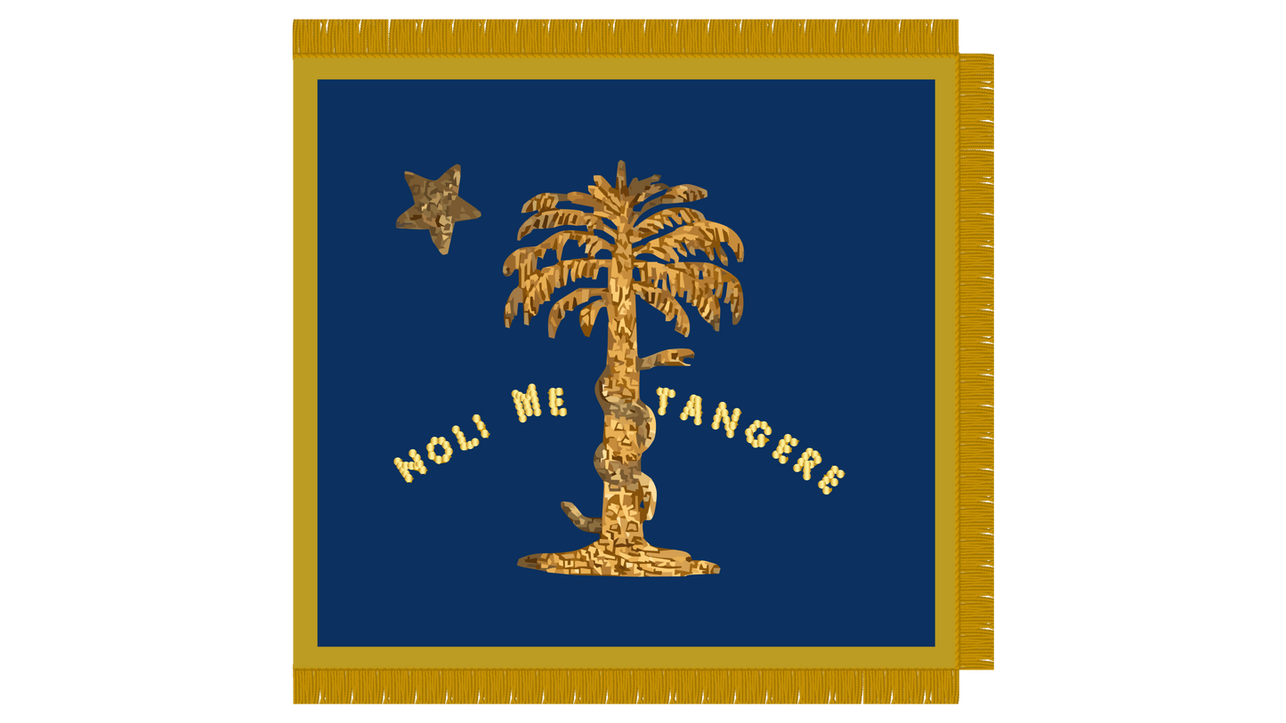 "NOLI ME TANGERE" South Carolina Palmetto Defender Flag