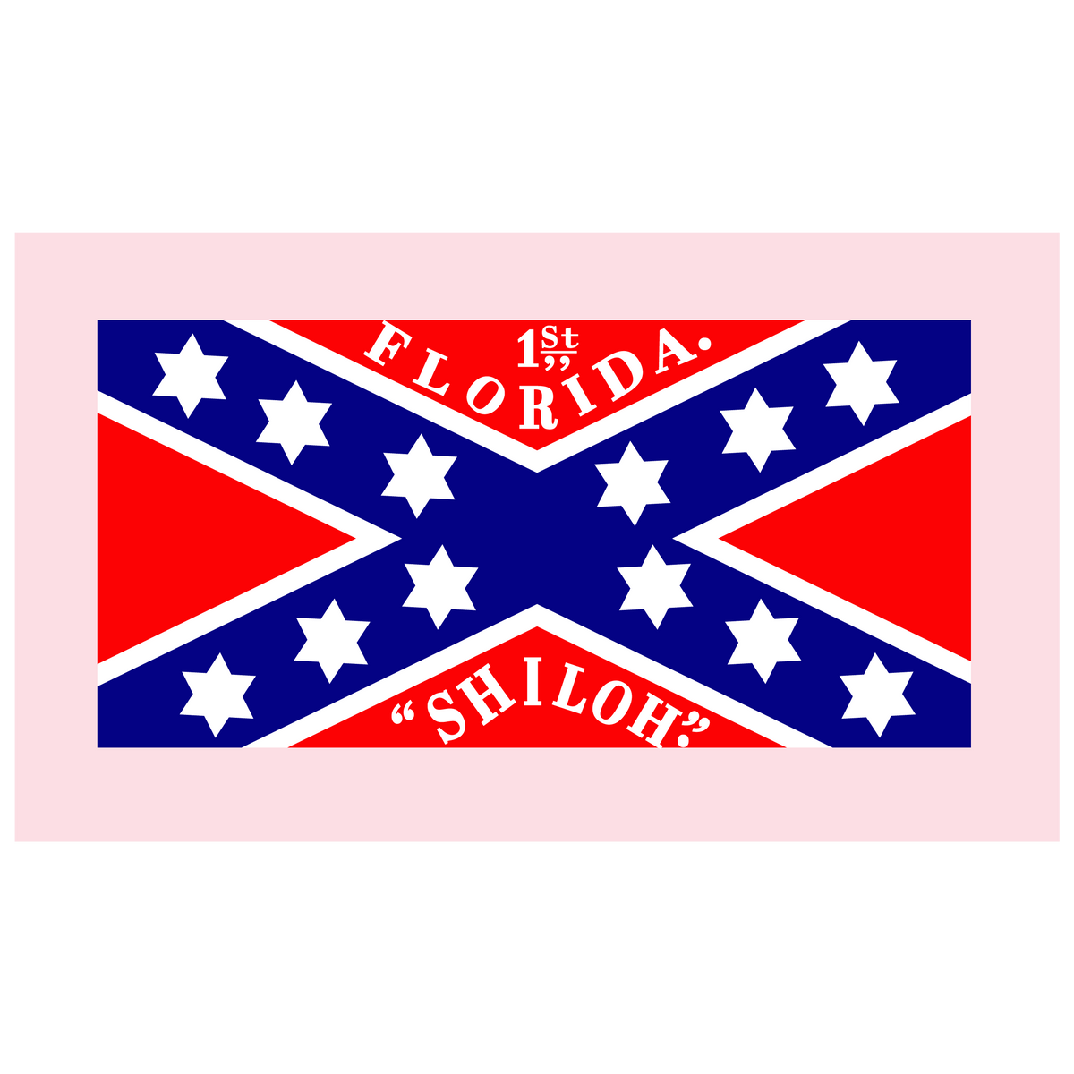 1st Florida Infantry Flags Stickers/Magnet