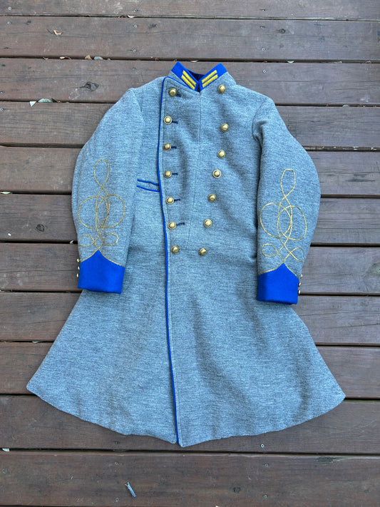 Confederate Officer Frock Coat - Trimmed Jean Company Grade