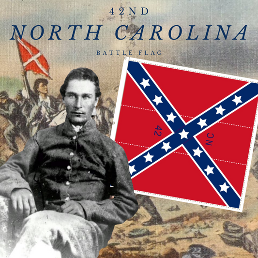 42nd North Carolina Regimental Flag Sticker