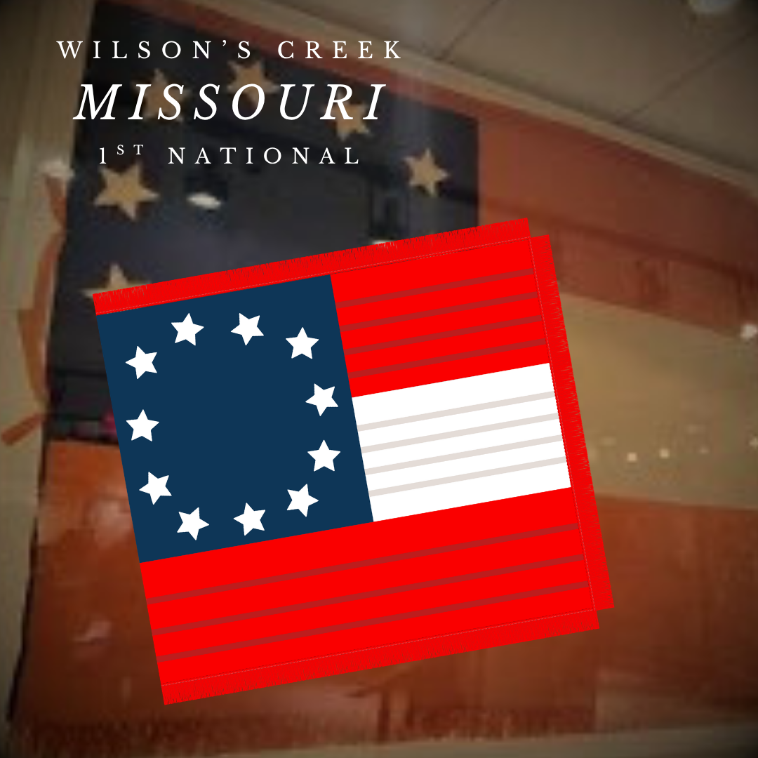 "Wilson's Creek" 1st National Flag Sticker/Magnet