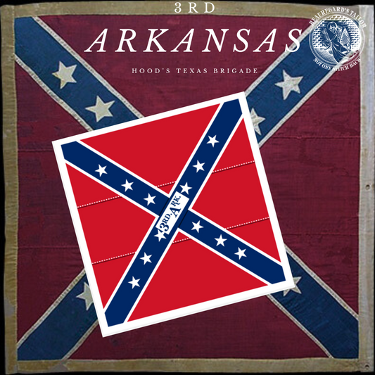 3rd Arkansas Infantry Flag Stickers