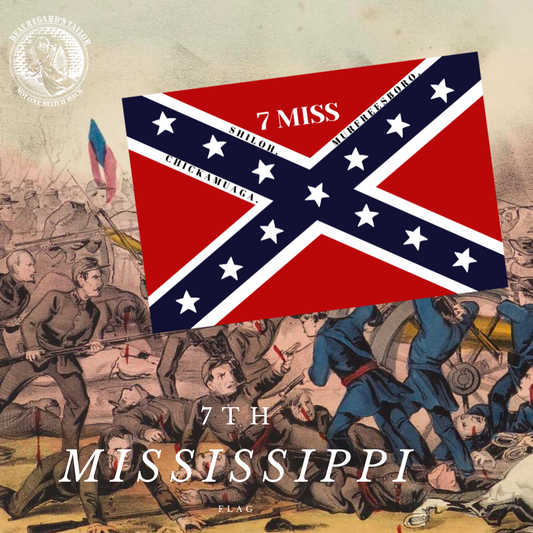 7th Mississippi Army of Tennessee Flag Stickers