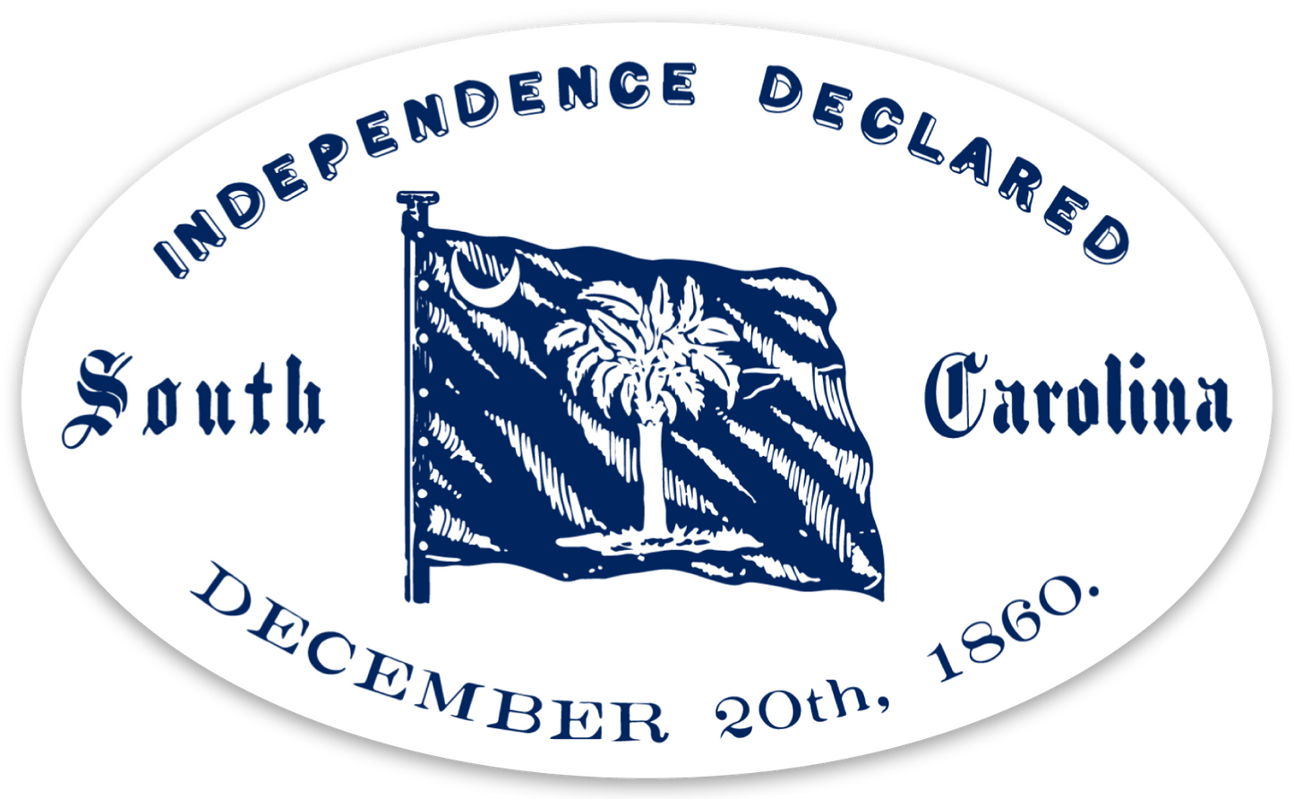 Independence Declared! South Carolina Stickers